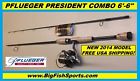 Pflpres2-662mcoo -6 Pflpres2-662mcombo Fishing Reel Pflueger 6 Combo Spinning President " Rod