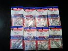 066na 0 2x Plain Long 5 Nickel 8 Claw Eagle Shank Hooks Packs