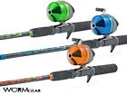 039364887255 Worm Gear Southbend 2 South Bend Spincast Combo 56 2pc Fishing Rod And Reel Combos