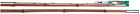 T-143 046392201434 Jointed Pole Slip Type Piece Mahogany Varnished Bamboo