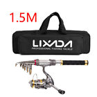 Wwr8022189378957xb 1.5m 4.9ft Fishing Rod Reel Combo Telescopic Pole With Carrier Bag U2n9