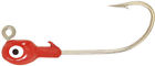 D14100-01 100 Lure 1 Md 4 Grub Red Jig Bg Head