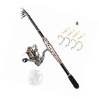 190149138631 Basport Telescopic Spinning Fishing Rod And Reel Combos