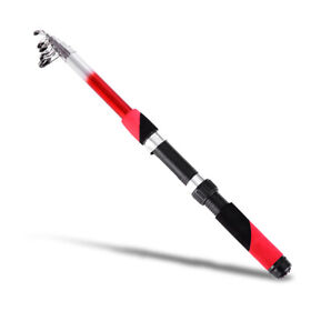 Esu2782940101592sg 2.1m Portable Telescopic Fishing Rod Fiberglass Pole Travel Sea O1u5