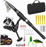 313114291203 Codek Portable Spinning Rod And Reel Combos Telescopic