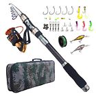43224-21903 Agool Fishing Rod And Reel Combo Carbon Fiber Telescopic Spinning