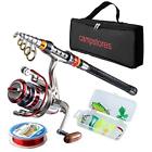 4323983175 Rod Reel Combos And Carbon Fiber Telescopic Fishing 716253182652