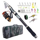 602430576737 Agool Fishing Rod And Reel Combo Carbon Fiber