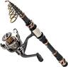 711347460623 Plusinno Fishing Rod And Reel Combos Carbon Fiber