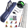744759410528 Topfort Fly Fishing Rod And Reel Combo Starter