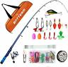747966765092 Ecoolbuy Fishing Rod Combos With Telescopic Pole Spinning