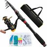 783057899635 Castaroud Carbon Fiber Fishing Rod And Reel Combos