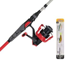 Abu Garcia Max X Spinng Reel And Fishing Rod Combo With Berkley Power Bait