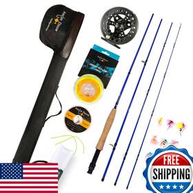 Angler Dream B07ggtq7x6 Fishing Rod And Reel Combo 5 Wt Fly For Starter 4