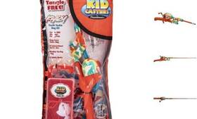 Anything Possible Brands 850011563885 Tangle-free Telescopic Fishing Rod Tackle Box And Back Pack Krazy Print