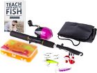B078h47k75 Tightlines Fishing Pole Kit Lightweight Combo Easy Assemble 689532182929