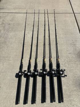 163d Bass Pro Shop Planer Board Rod And Reel Combo For Walleye