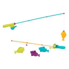 Bt2540z Battat Multicolor Magnetic Fishing Rod Reel Combo Toy For Kids Bath Beach Fun
