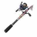 Bg-931418-977197 Unbranded 2.4m Carbon Telescopic Rod Spinning Reel 100m Fishing Line Free 30 X Bait