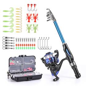 Rdn9445648979223hw Blusea Fishing Rod Reel Combo Full Kit 1.5m Telescopic N3g2