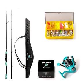 Boss Bait Chava 199284998735 2.1m Carbon Fiber Spinning Fishing Rod And Reel Combo High Sensit