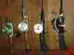 2550 Branson Mercury Engraved 4 Rods And Reels In Good Condition My Opinion Vintage Fishing