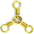 01251-004 Brass 4 Eagle Claw Size Pack 12 3-way Swivel