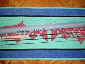 6ft-6 Cabelas 466-3 Cgr New Inch 4wt 3pc Outfit. Aventik Reel Fiberglass Cfr Mi