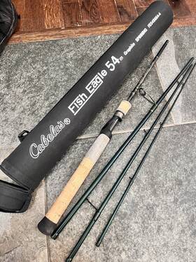 Fe54s704-4 Cabelas Ultralight Graphite Rod And Pflueger President Pressp30 Real