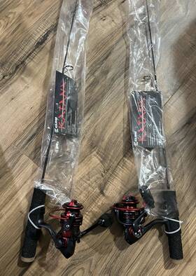16659 Clam Katana Ice Fishing - Combo Rod 30 Inch Noodle
