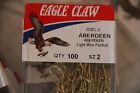 202el-2 Claw Fishing Pack Size Aberdeen 2 Gold Eagle Hooks Wire Light 100