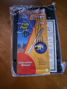 Cfppgr7b Coleman Fish Pen By Worlds Smallest Fishing Pole Miniature