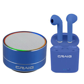Cbh576-bl Craig 2-in-1 Bluetooth Wireless Combo Pack In Blue