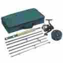 Crep003a Crystal River Fishing Pole Set 7 Foot Spinning Rod Outdoor Family Camping Nylon Travel Case 717109203323