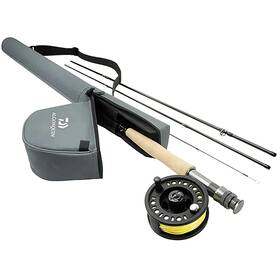 Daiwa 043178977514 Algonquin Fly Fishing 4-piece Rod And Reel Combo