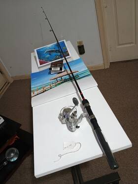 0ptimax Daiwa Spinning Fishing Rod Turbo 5ft Ul 2-5lb And Reel 101s