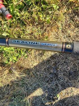 6000h Daiwa Daiwaa 15ft Sealine Surf Rod 17-40 Lbs And Opus Bull Reel