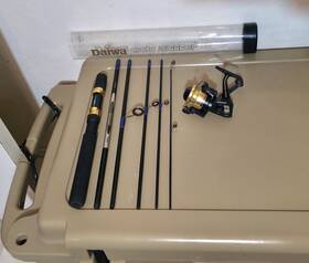 Ag666bp Daiwa Ag655bp Apollo 6ft6 Inch Graphite Spinning Combo 6-piece Rod With Case