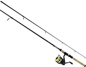 B01lwoadgx Daiwa D-shock Dsk Fw Spinning Reel And Fiberglass Rod Combo - Cork Handle