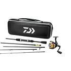 Cc20f565l Daiwa Carbon Case Travel Pmc Spinning Combo 5pc Rod Sweepfire 2000 Reel