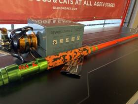 Lt4000-c Daiwa Madkatz Orange Crush 7 6 Inch Medium Heavy Diawa Revros Spinning Rod Combo