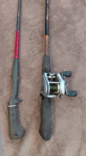 Daiwa P150 1 Baitcasting Reel W Shakespeare Ugly Stik Rod 2 Cotton Cordell