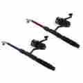 Dl1605 Unbranded New Portable Fishing Rod Reel With Line And Float Set Tackle Us