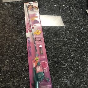 Dora The Explorer Nickelodeon No-tangle Telescopic Fishing Rod And Reel Fp1