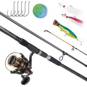 Dfobsh6 Dr.fish Surf Fishing Spinning Rod And Reel Combo Saltwater Black