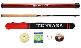 Dragontail Tenkara 852667678265 Shadowfire 365 12ft Rod Plus Complete Starter Package Fli