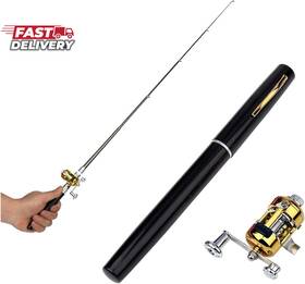 Duirubeo 445032481459 2023 Pocket Size Fishing Rod - Pen Pole And Reel Combo Portable Telesco