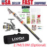 Duu3257557386182wi Lixada Travel Telescopic Fishing Rod Reel Combo With Line Lures