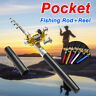 Dyi4889792 Portable Mini Telescopic Pocket Aluminum Travel Pen Fishing Rod Pole