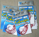 Pks-6 Ea Red Gamakatsu 0 Shank Worm 1 Ewg Offset 5 Hooks